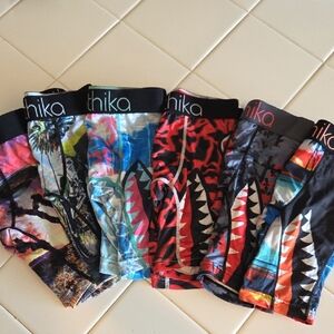 Ethika Kids Vibrant Boxer Briefs - Black, Blue, Red, Gray